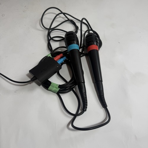 Singstar mikrofone blau rot - mikrofone,