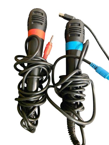 Singstar mikrofone blau rot - mikrofone,